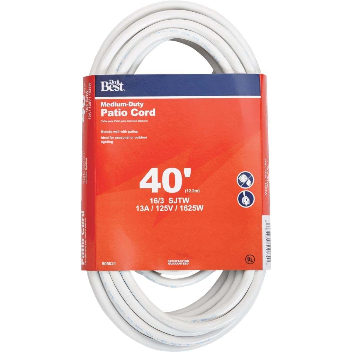 Picture of Do it Best 16/3 Medium-Duty Patio Extension Cord