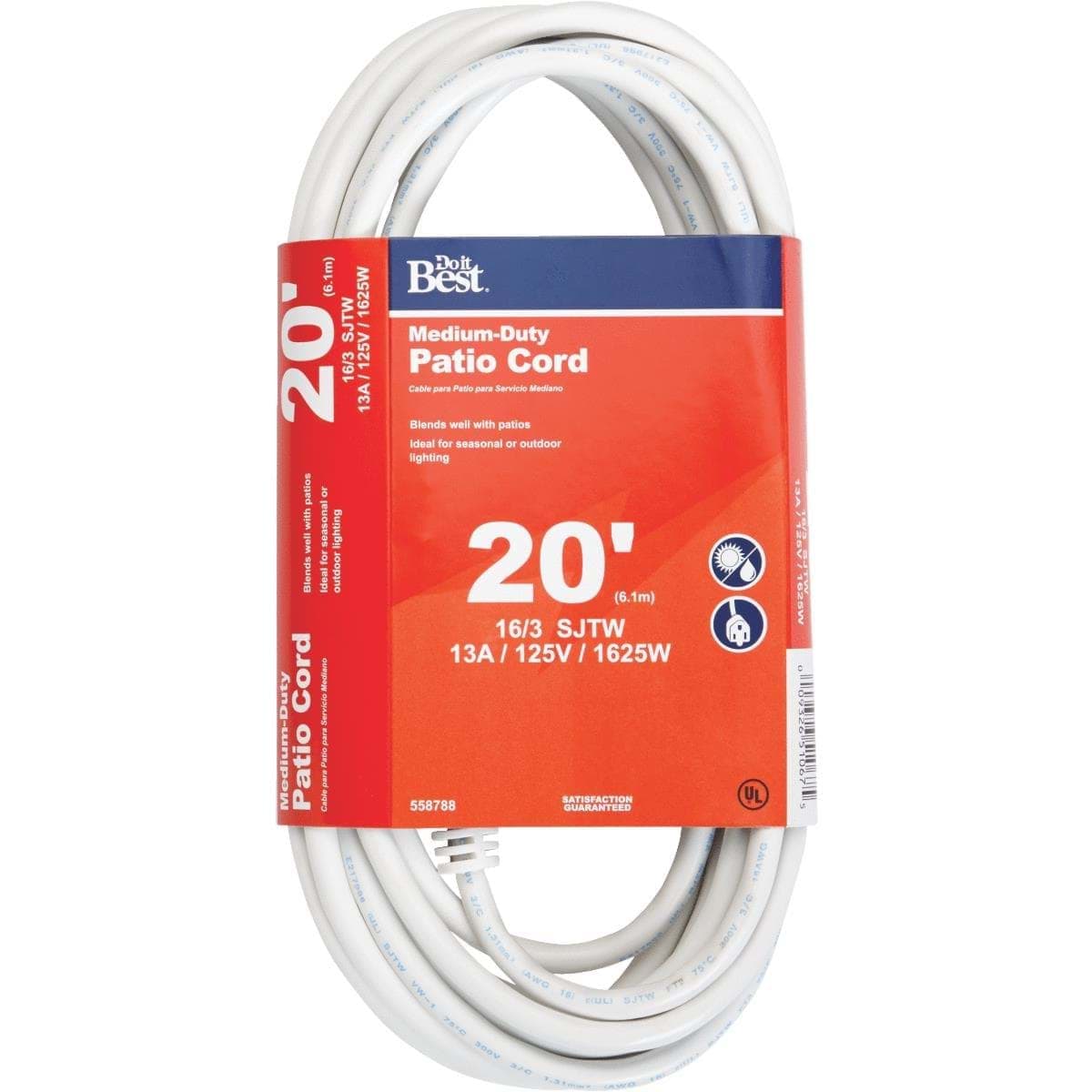 Picture of Do it Best 16/3 Medium-Duty Patio Extension Cord
