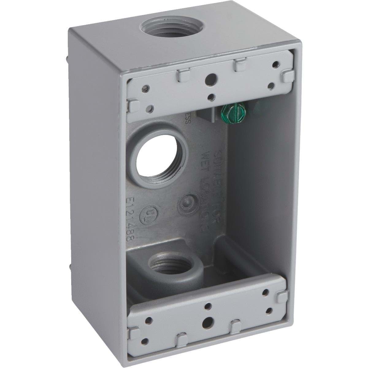 Picture of Bell Single-Gang Aluminum Weatherproof Outdoor Outlet Box