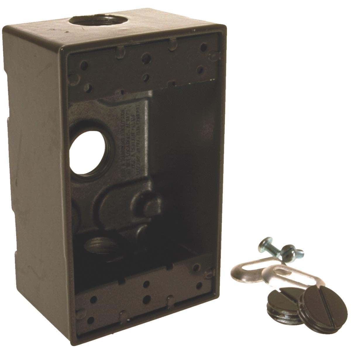 Picture of Bell Single-Gang Aluminum Weatherproof Outdoor Outlet Box