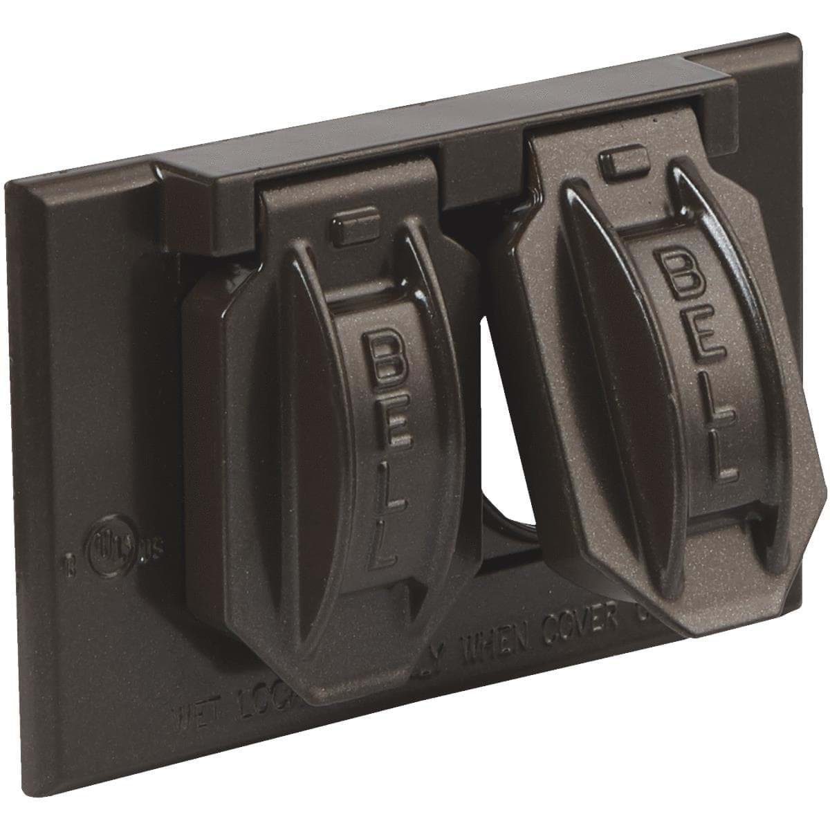 Picture of Bell Horizontal Mount Weatherproof Outdoor Outlet Cover