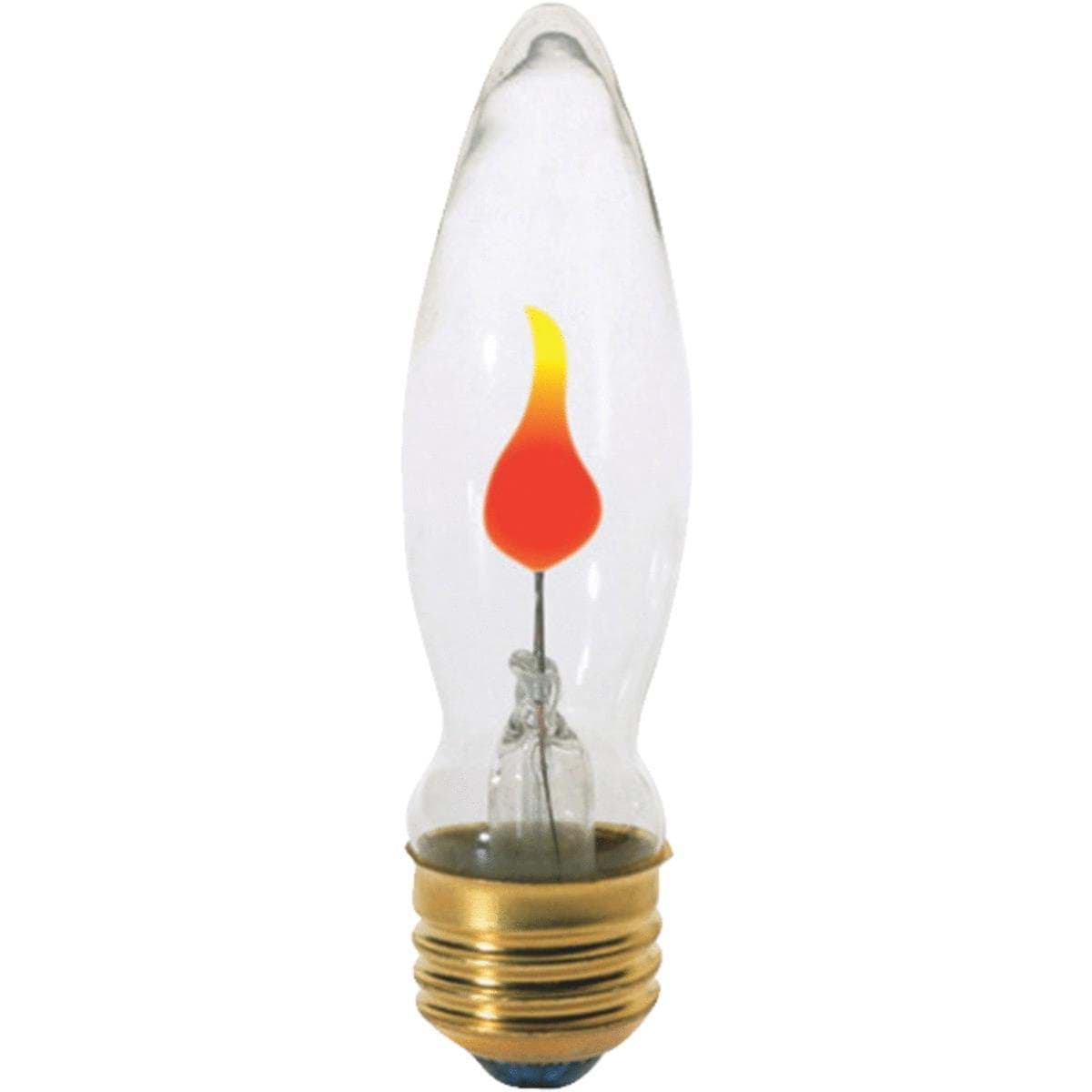 Picture of Satco 3W Medium CA9 Incandescent Flicker Flame Light Bulb