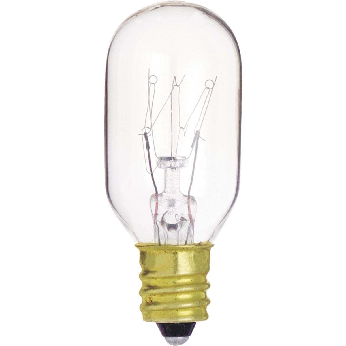 Picture of Satco T7 Candelabra Base Incandescent Tubular Appliance Light Bulb