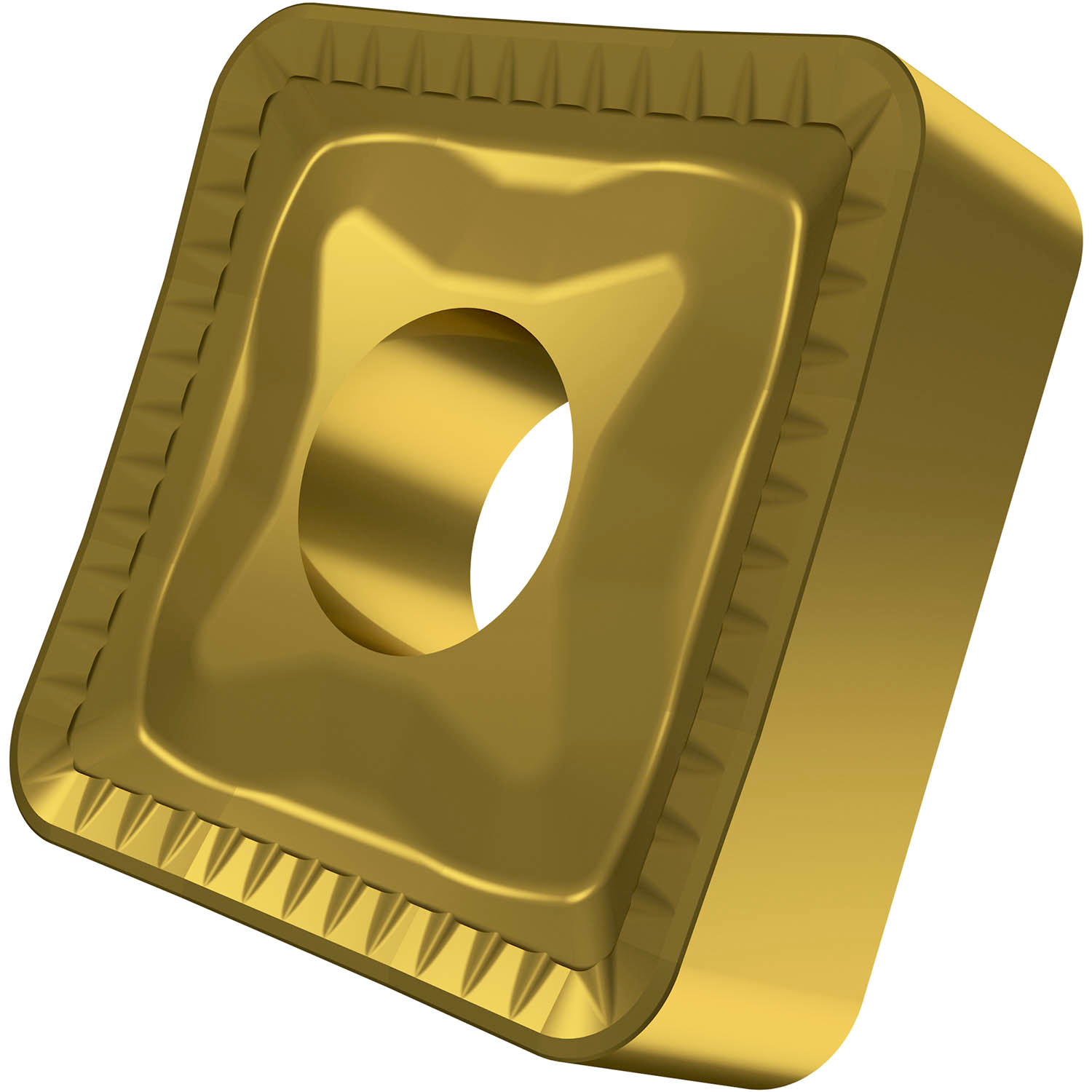 Picture of Dbl-Side Neg Turn Insert, Square with ICD of 1", 3/8" Thick, 3/32" NR