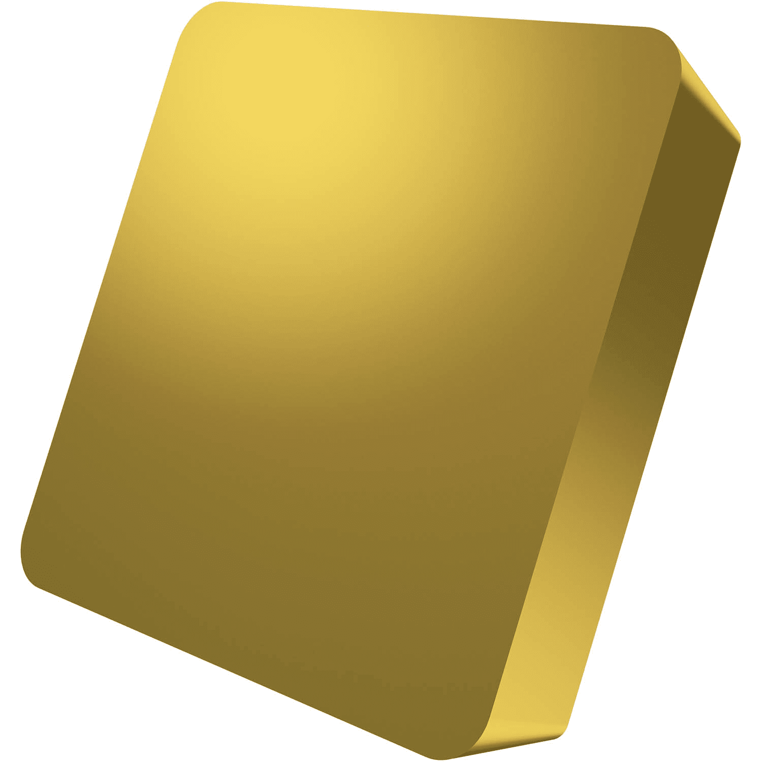 Picture of Sg-Side Pos Turning Insert, Square with 11° Clear, ICD of 3/4", 3/16" Thick, 1/32" NR