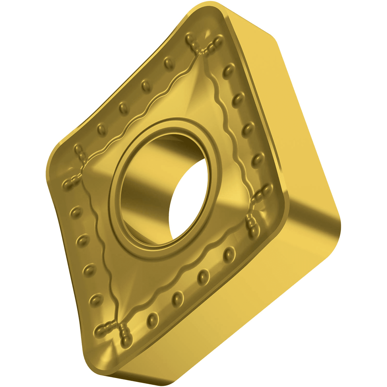 Picture of Dbl-Side Neg Turn Insert, 80° Rhomboid with ICD of 3/4", 1/4" Thick, 1/16" NR