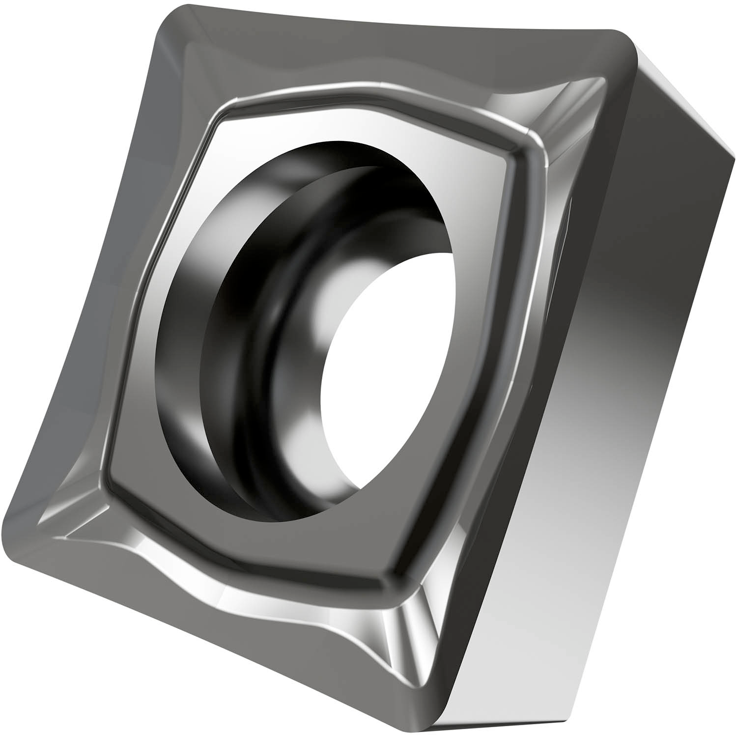Picture of Sg-Side Pos Turning Insert, Square with 7° Clear, ICD of 1/2", 3/16" Thick, 1/32" NR