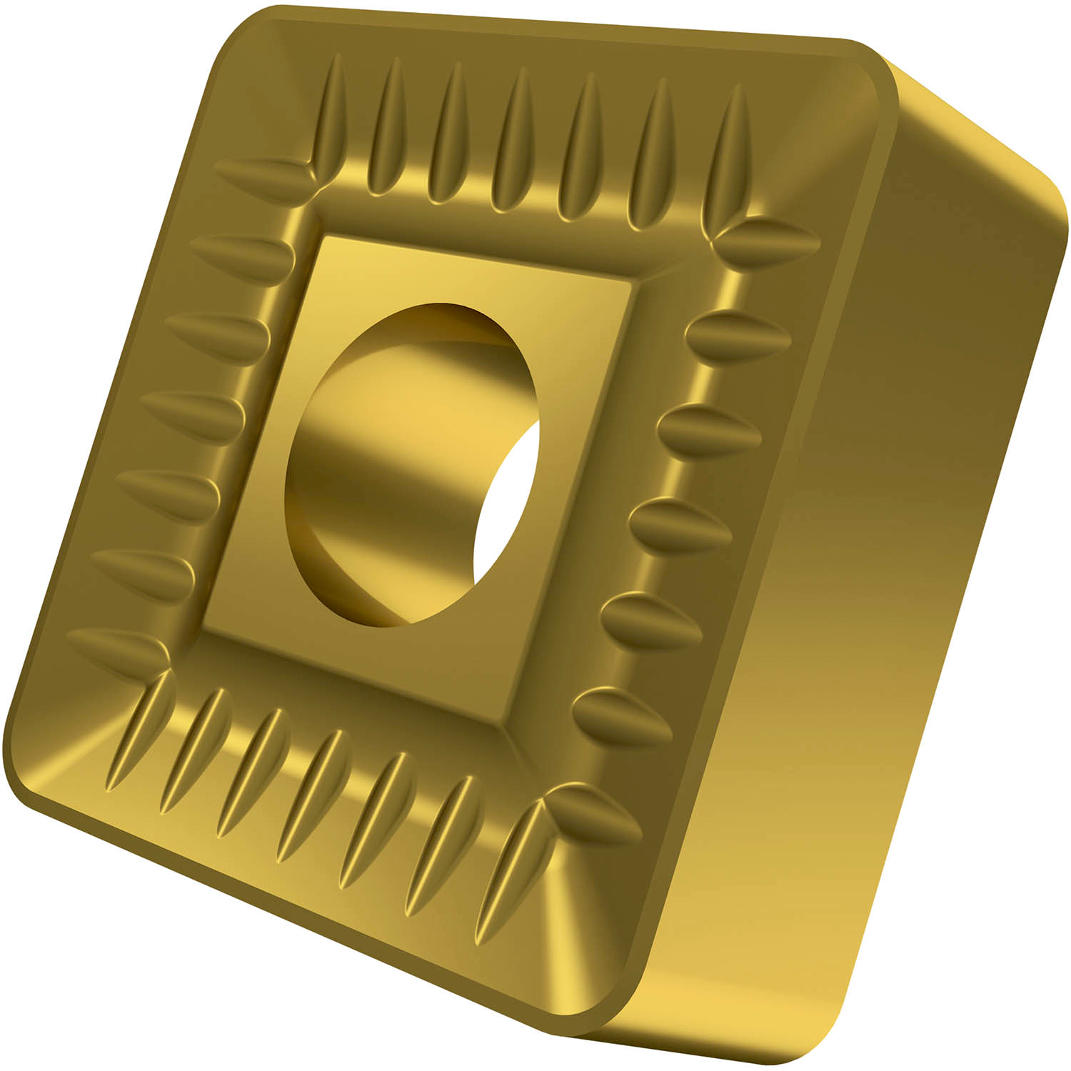 Picture of Dbl-Side Neg Turn Insert, Square with ICD of 1", 3/8" Thick, 3/32" NR