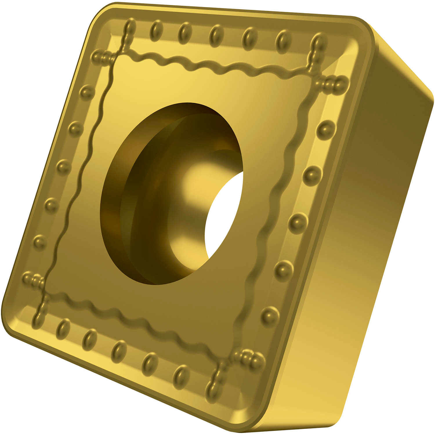 Picture of Sg-Side Pos Turning Insert, Square with 7° Clear, ICD of 1.1/2", 3/8" Thick, 1/8" NR
