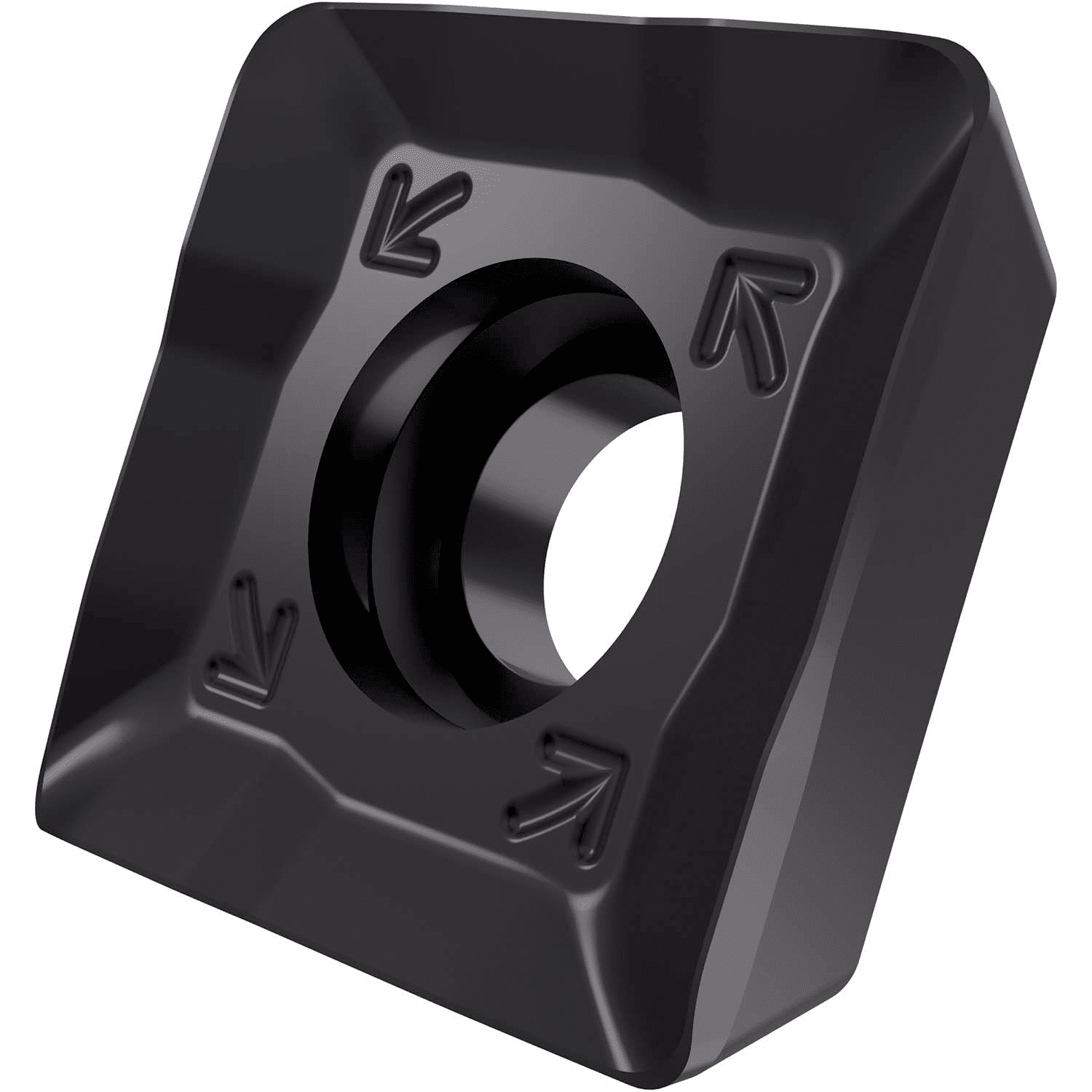 Picture of Sg-Side Milling Insert SDMT 1205 with CB, Square Max Depth .3937", with .0315" CR