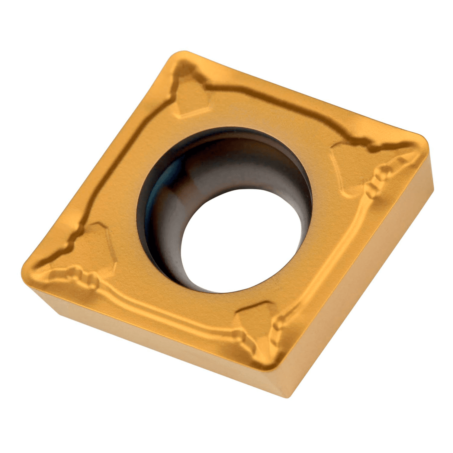 Picture of Sg-Side Pos Turning Insert, 80° Rhomboid with 7° Clear, ICD of 1/4", 3/32" Thick, 1/128" NR