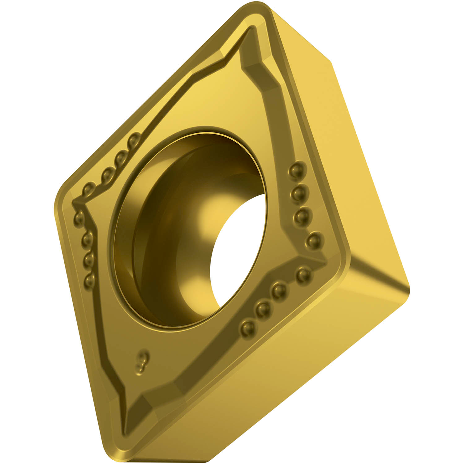 Picture of Sg-Side Pos Turning Insert, 80° Rhomboid with 7° Clear, ICD of 1/2", 3/16" Thick, 1/32" NR