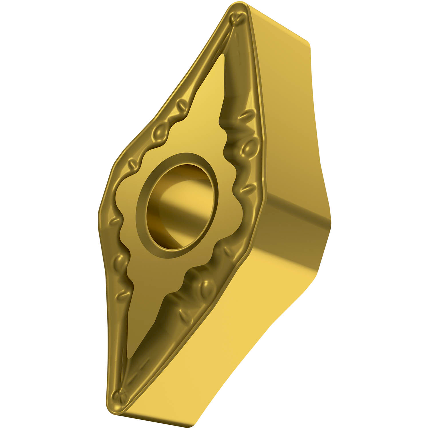 Picture of Dbl-Side Neg Turn Insert, 55° Rhomboid with ICD of 3/8", 3/16" Thick, 1/64" NR