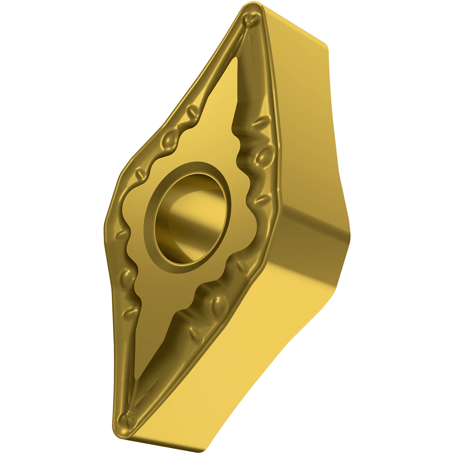 Picture of Dbl-Side Neg Turn Insert, 55° Rhomboid with ICD of 1/2", 1/4" Thick, 1/64" NR