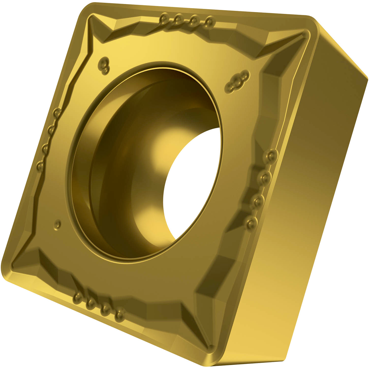 Picture of Sg-Side Pos Turning Insert, Square with 7° Clear, ICD of 1/2", 3/16" Thick, 1/64" NR
