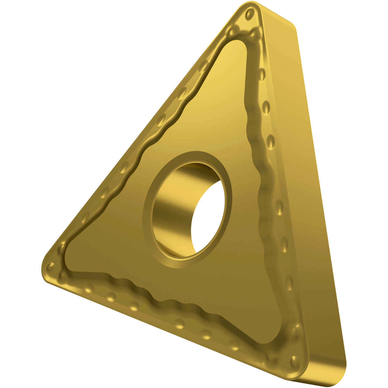 Picture of Dbl-Side Neg Turn Insert, Triangular with ICD of 3/8", 3/16" Thick, 1/32" NR