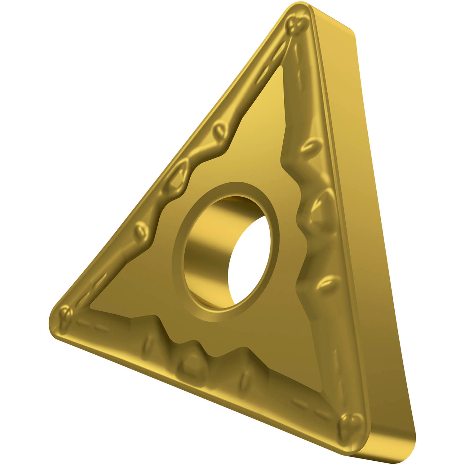 Picture of Dbl-Side Neg Turn Insert, Triangular with ICD of 3/8", 3/16" Thick, 1/32" NR