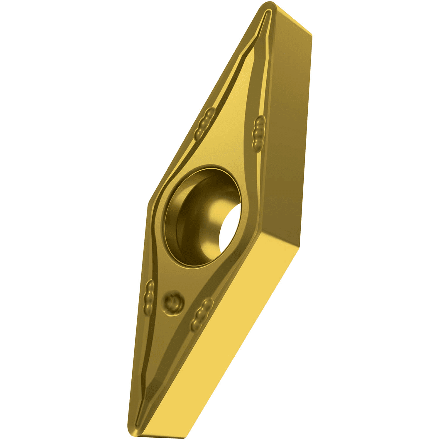 Picture of Sg-Side Pos Turning Insert, 35° Rhomboid with 5° Clear, ICD of 1/4", 1/8" Thick, 1/128" NR