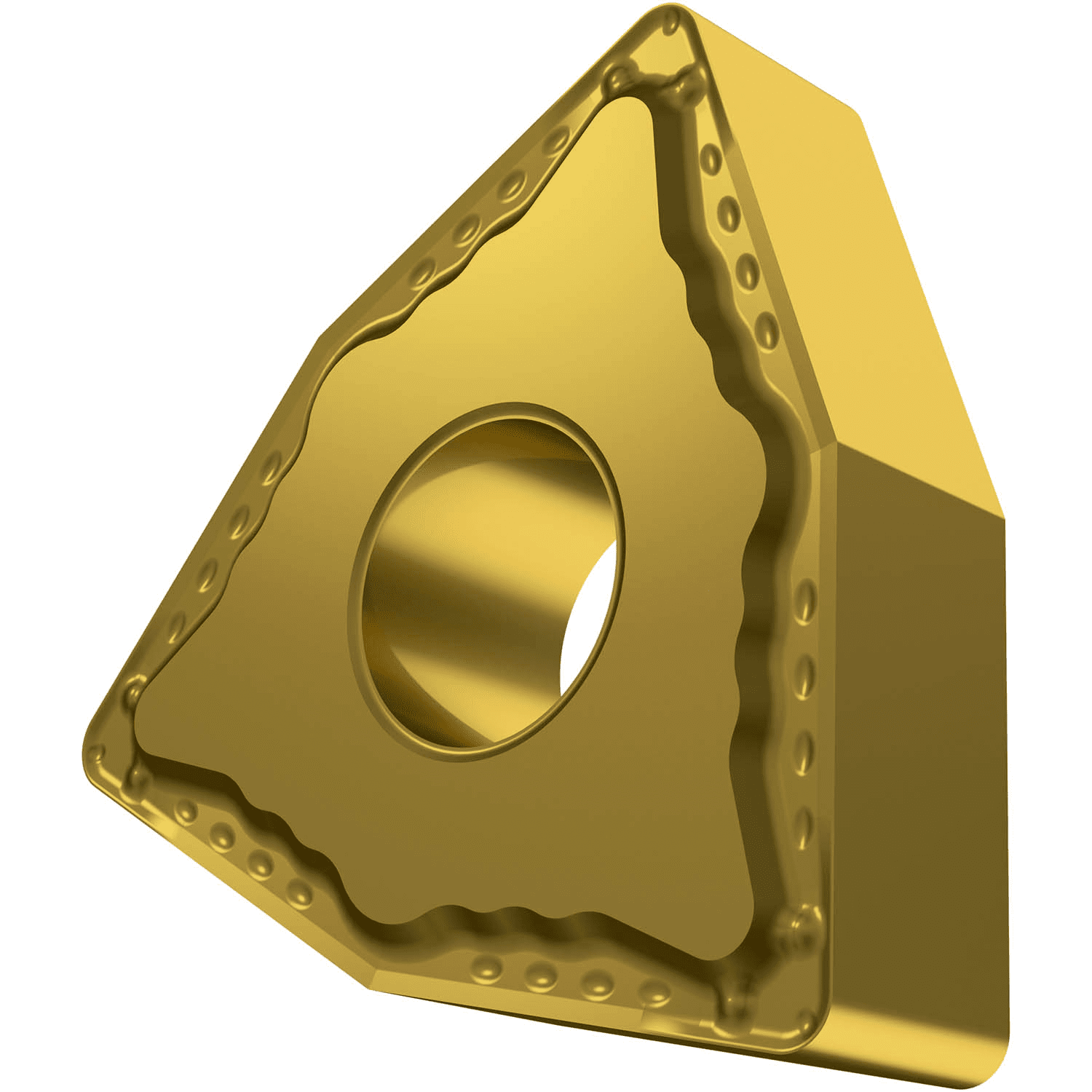 Picture of Dbl-Side Neg Turn Insert, 80° Trigon with ICD of 1/2", 3/16" Thick, 1/64" NR