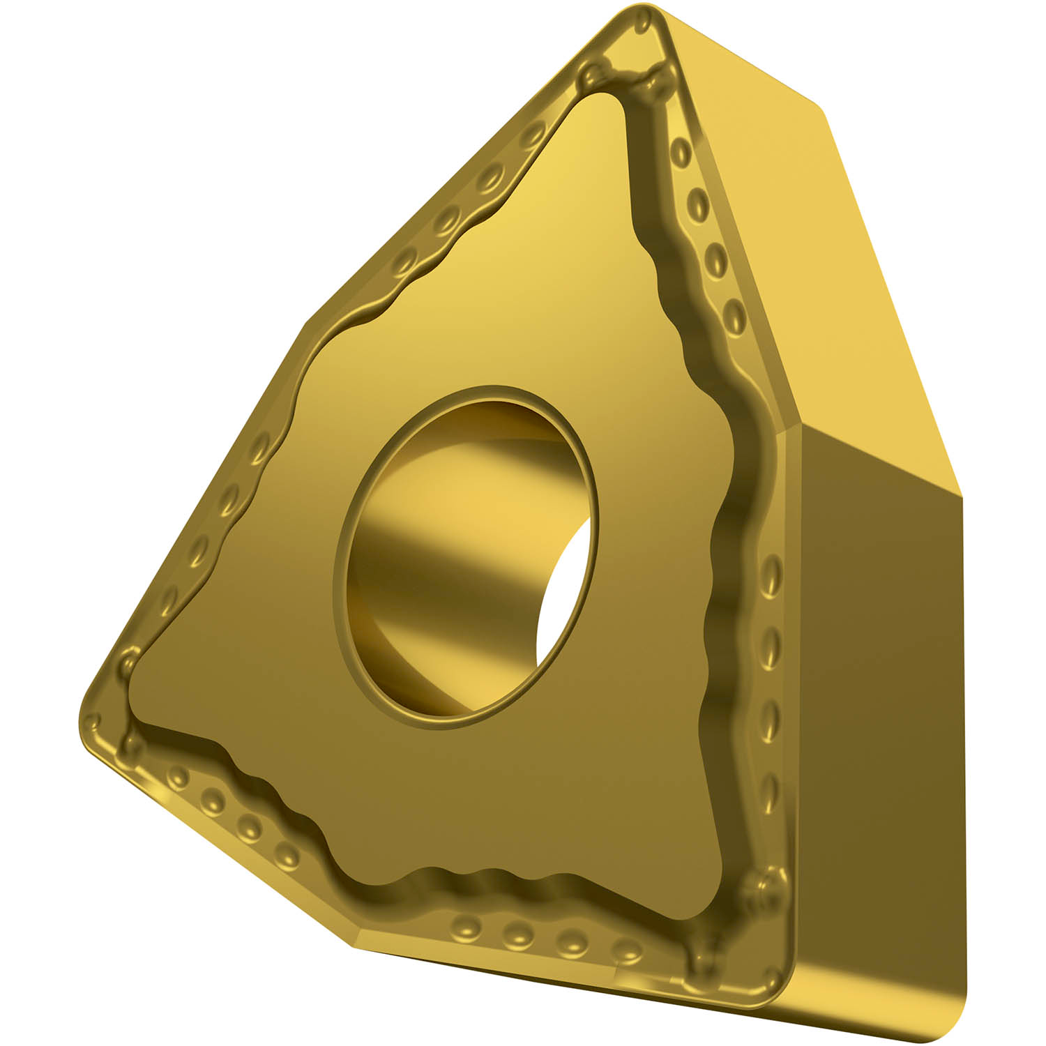 Picture of Dbl-Side Neg Turn Insert, 80° Trigon with ICD of 1/2", 3/16" Thick, 1/32" NR