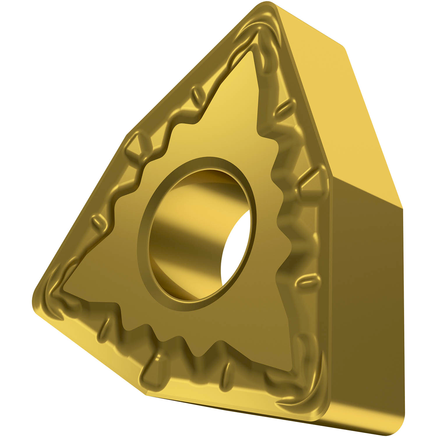 Picture of Dbl-Side Neg Turn Insert, 80° Trigon with ICD of 1/2", 3/16" Thick, 1/32" NR