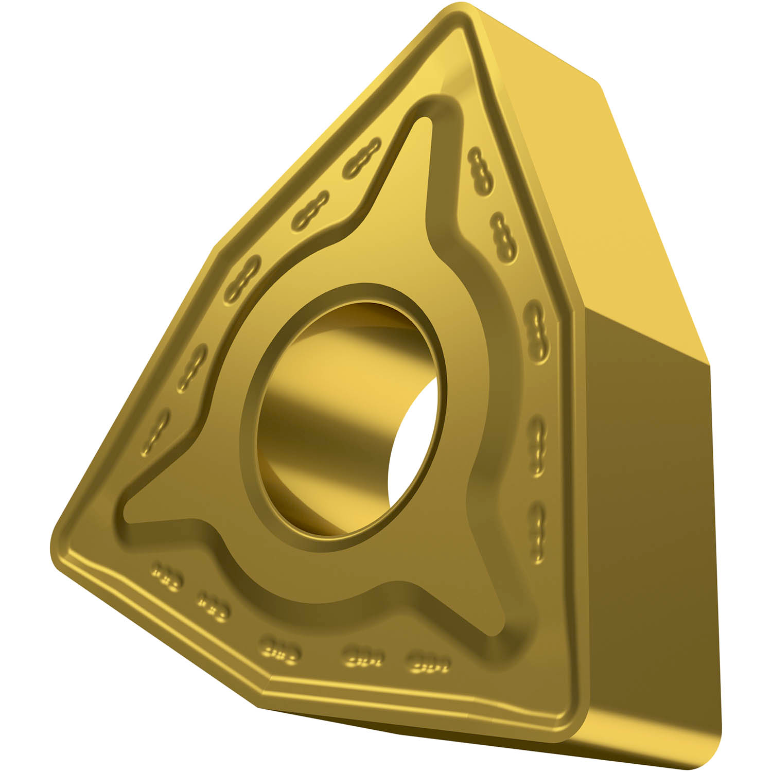 Picture of Dbl-Side Neg Turn Insert, 80° Trigon with ICD of 1/2", 3/16" Thick, 1/32" NR
