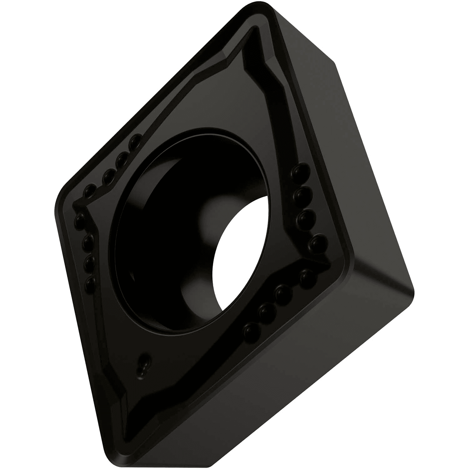 Picture of Sg-Side Pos Turning Insert, 80° Rhomboid with 7° Clear, ICD of 3/8", 5/32" Thick, 1/64" NR