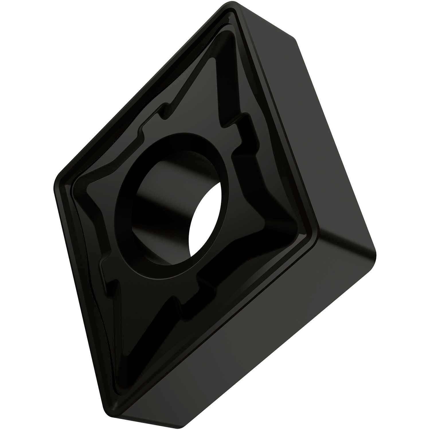 Picture of Dbl-Side Neg Turn Insert, 80° Rhomboid with ICD of 5/8", 1/4" Thick, 3/64" NR