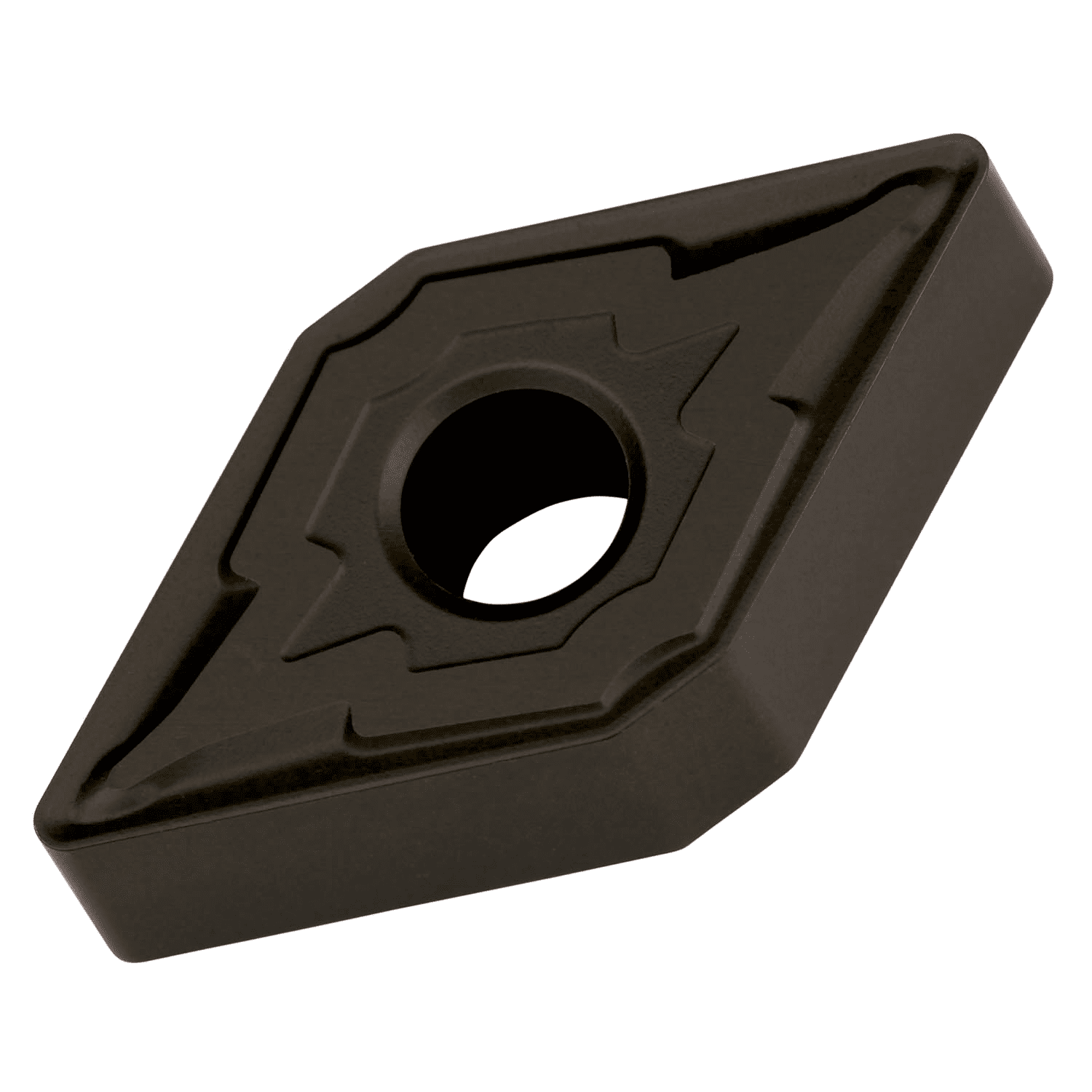 Picture of Dbl-Side Neg Turn Insert, 55° Rhomboid with ICD of 1/2", 1/4" Thick, 1/32" NR