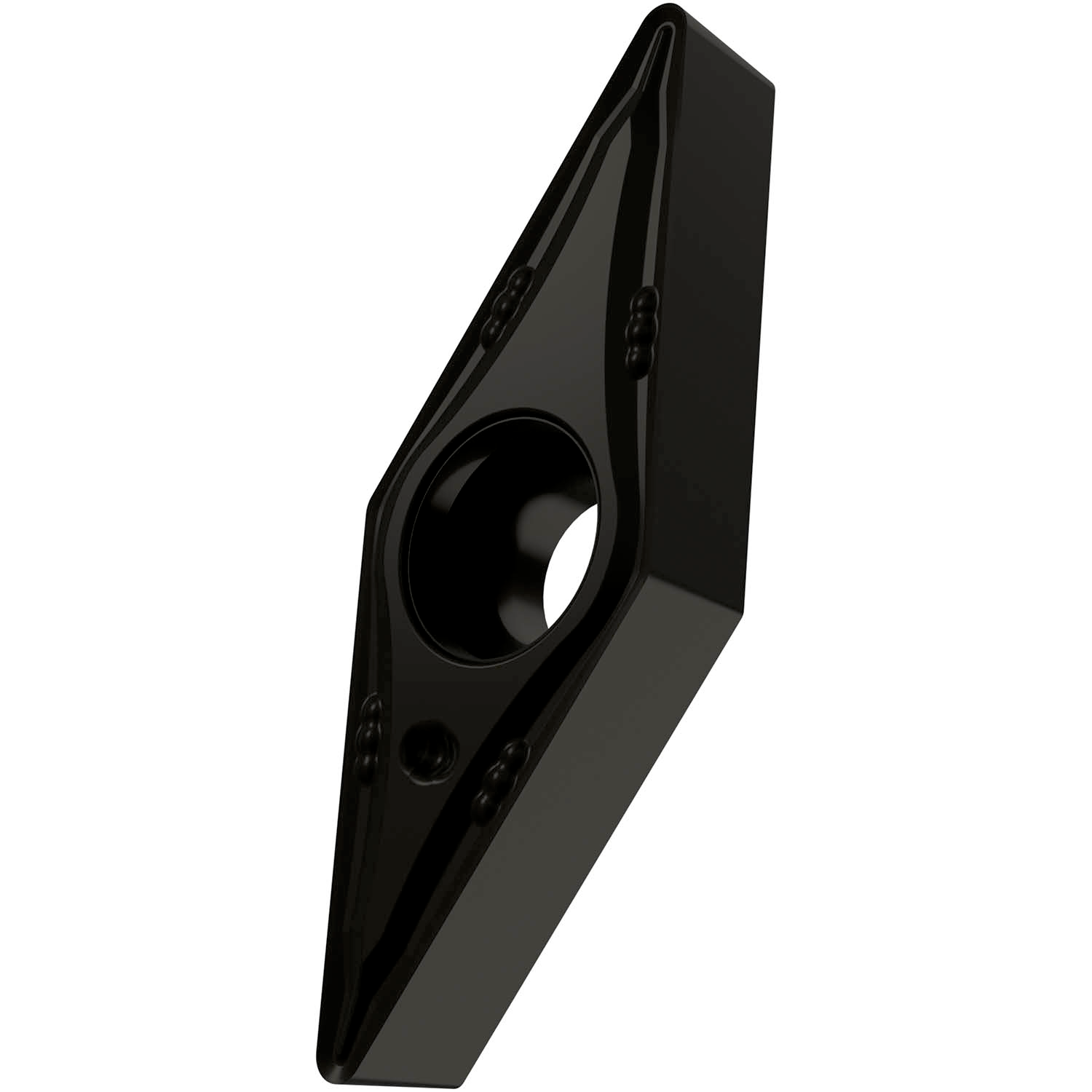 Picture of Sg-Side Pos Turning Insert, 35° Rhomboid with 5° Clear, ICD of 3/8", 3/16" Thick, 1/32" NR
