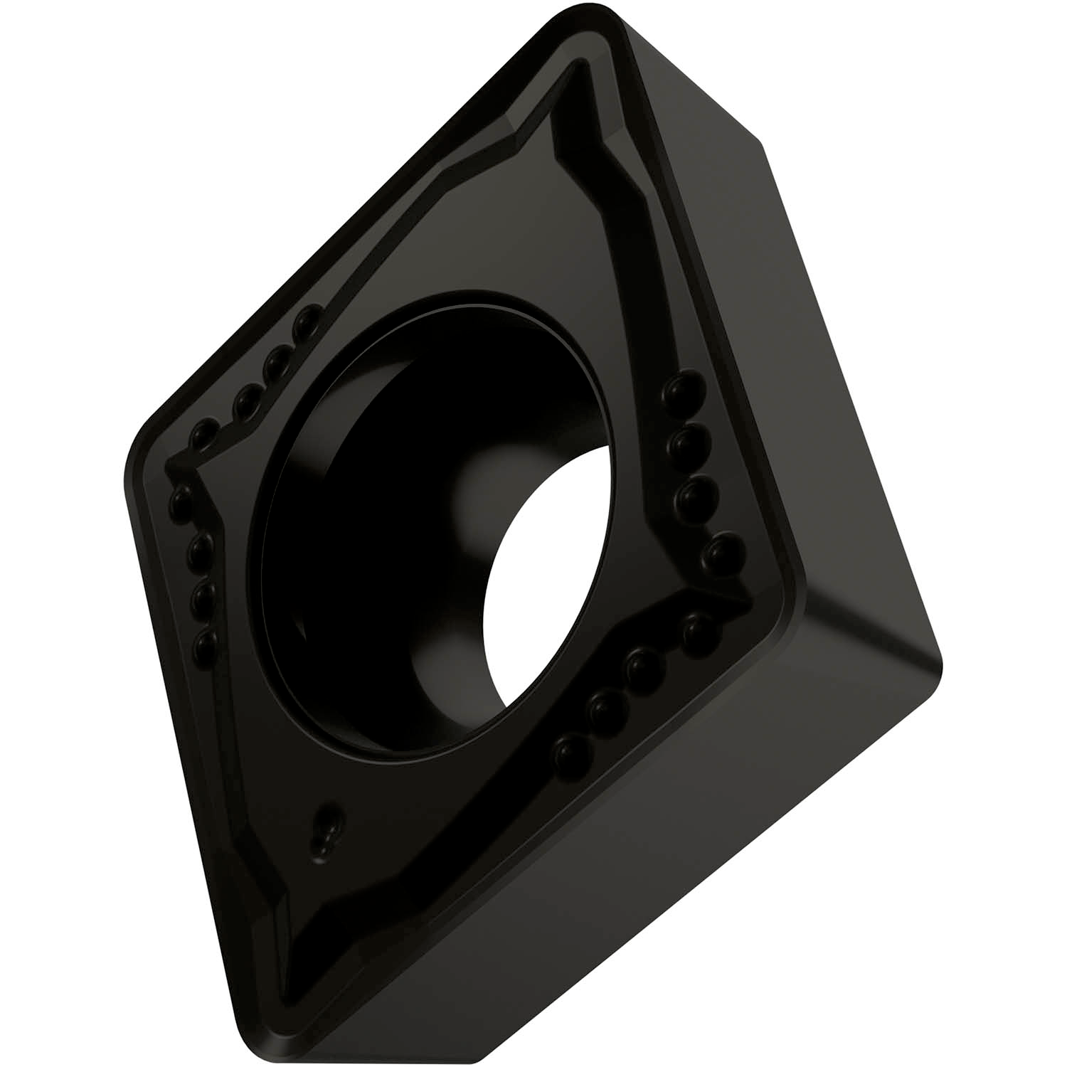 Picture of Sg-Side Pos Turning Insert, 80° Rhomboid with 7° Clear, ICD of 1/2", 3/16" Thick, 1/64" NR