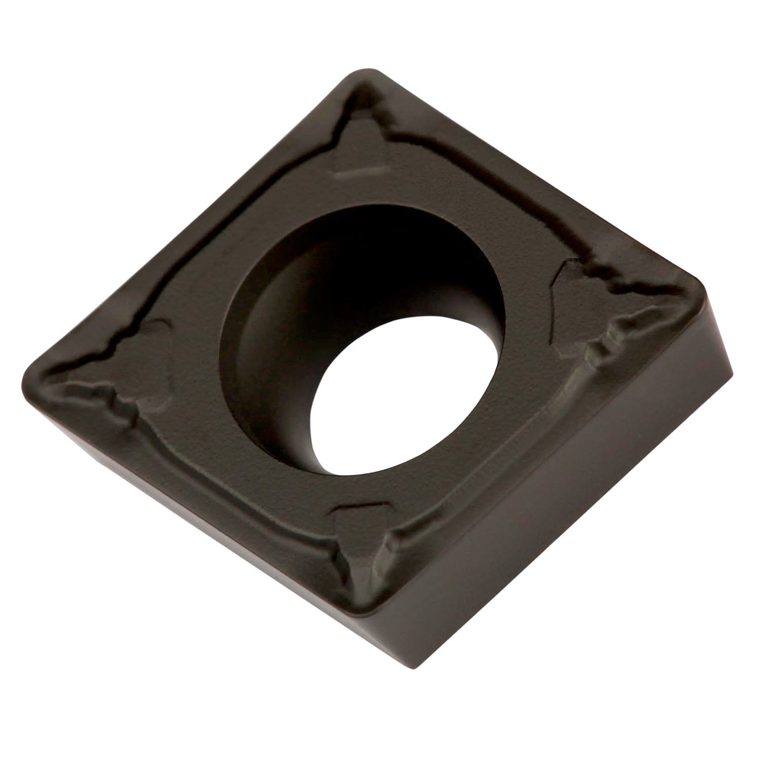 Picture of Sg-Side Pos Turning Insert, 80° Rhomboid with 7° Clear, ICD of 1/2", 3/16" Thick, 1/32" NR