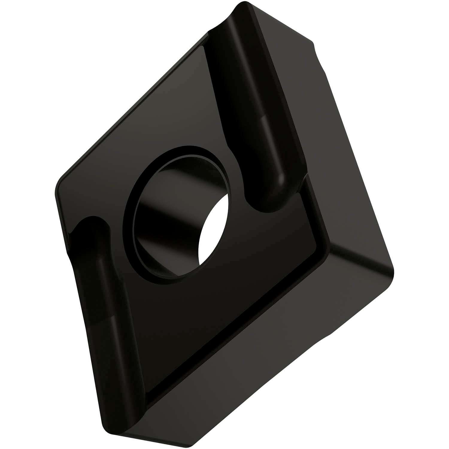 Picture of Dbl-Side Neg Turn Insert, 80° Rhomboid with ICD of 1/2", 3/16" Thick, 1/64" NR
