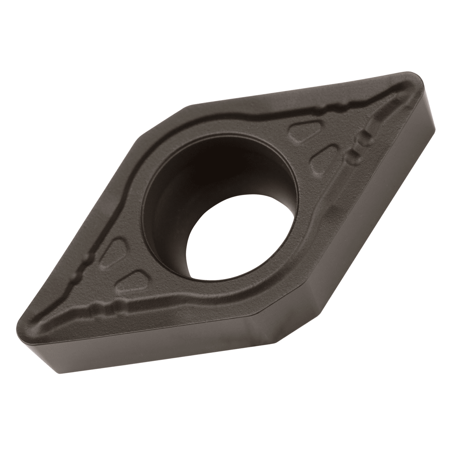 Picture of Sg-Side Pos Turning Insert, 55° Rhomboid with 7° Clear, ICD of 1/4", 3/32" Thick, 1/64" NR