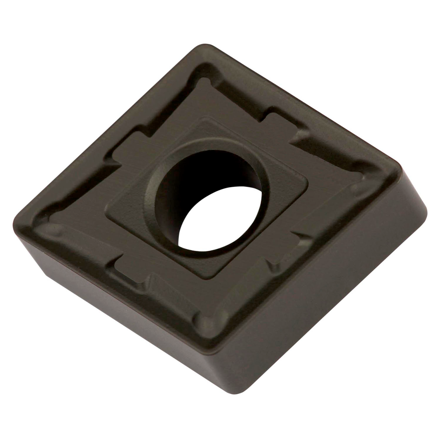 Picture of Dbl-Side Neg Turn Insert, 80° Rhomboid with ICD of 1/2", 3/16" Thick, 1/32" NR