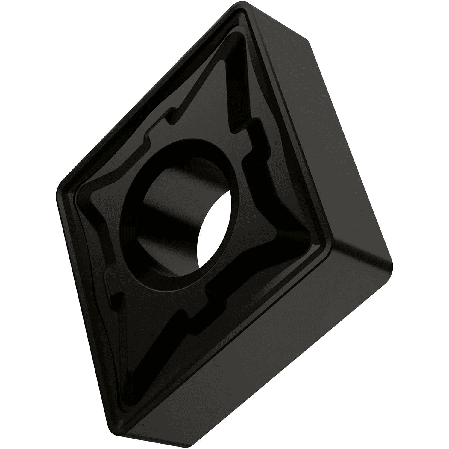 Picture of Dbl-Side Neg Turn Insert, 80° Rhomboid with ICD of 1/2", 3/16" Thick, 1/32" NR