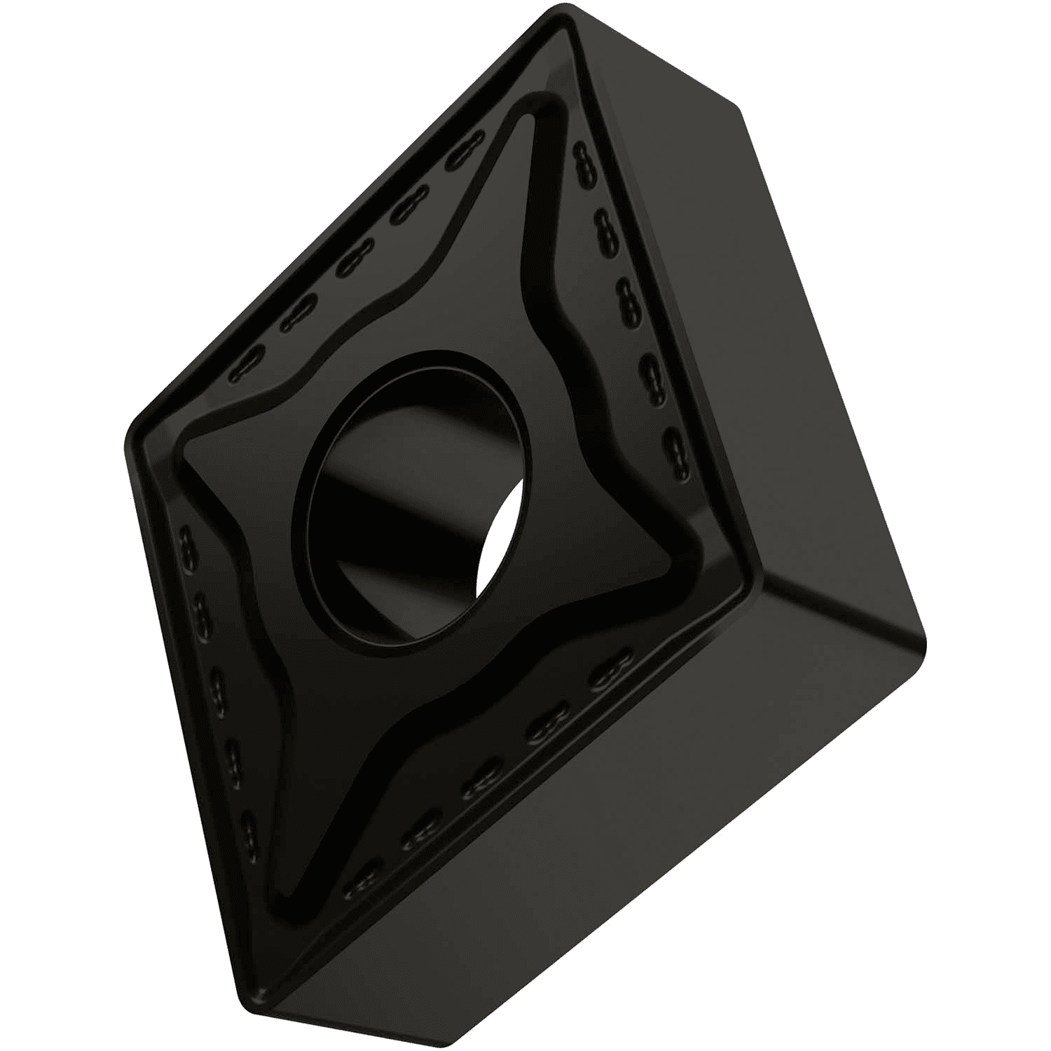 Picture of Dbl-Side Neg Turn Insert, 80° Rhomboid with ICD of 1/2", 3/16" Thick, 1/32" NR
