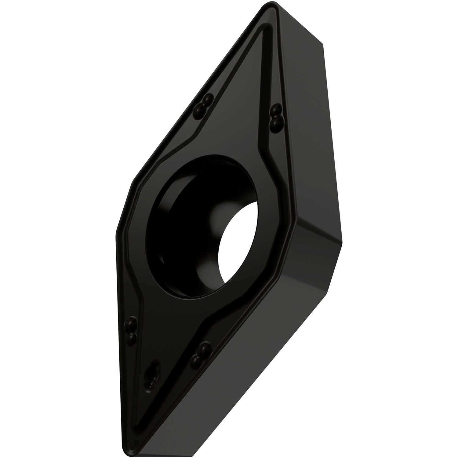 Picture of Sg-Side Pos Turning Insert, 55° Rhomboid with 7° Clear, ICD of 3/8", 5/32" Thick, 1/64" NR