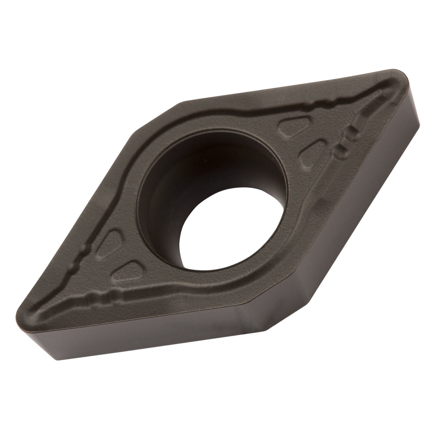 Picture of Sg-Side Pos Turning Insert, 55° Rhomboid with 7° Clear, ICD of 3/8", 5/32" Thick, 1/64" NR