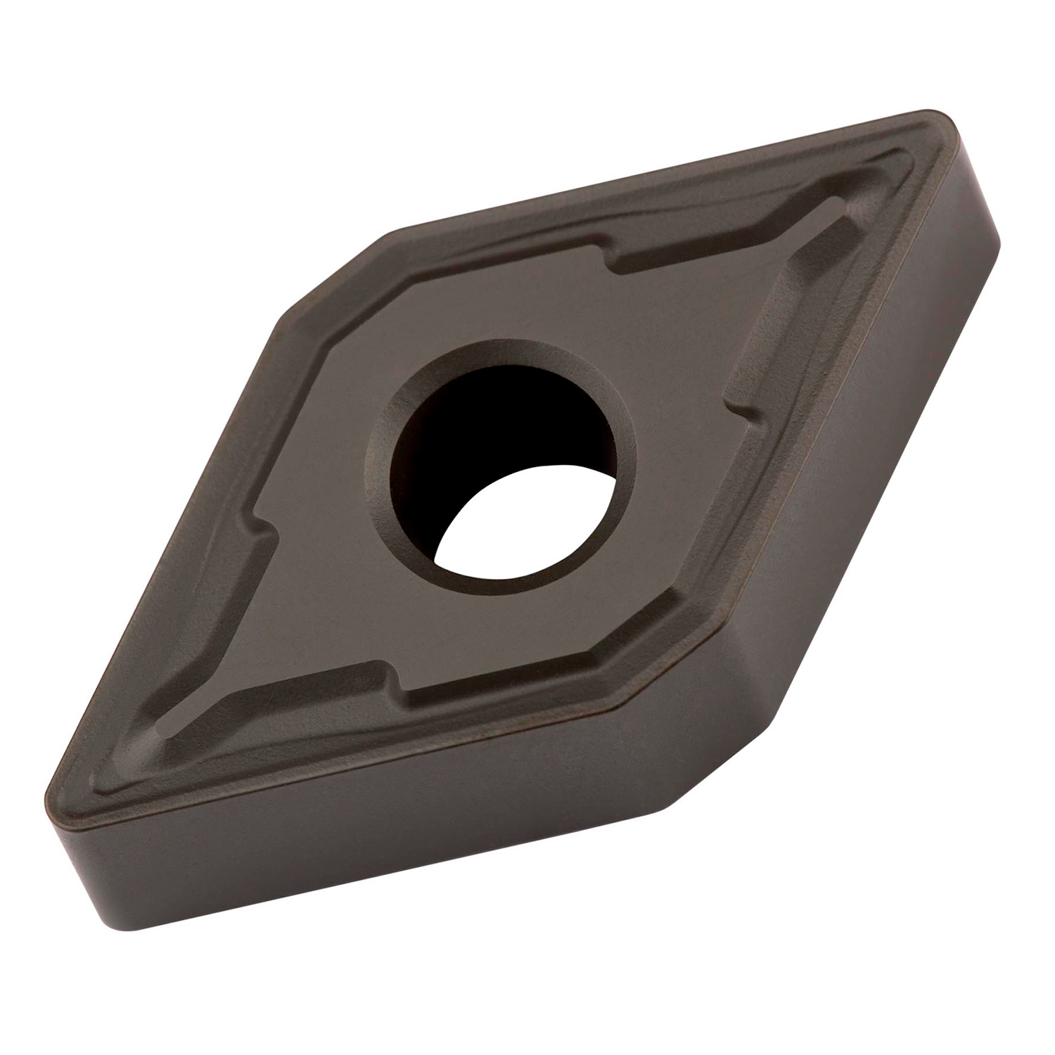 Picture of Dbl-Side Neg Turn Insert, 55° Rhomboid with ICD of 1/2", 1/4" Thick, 3/64" NR