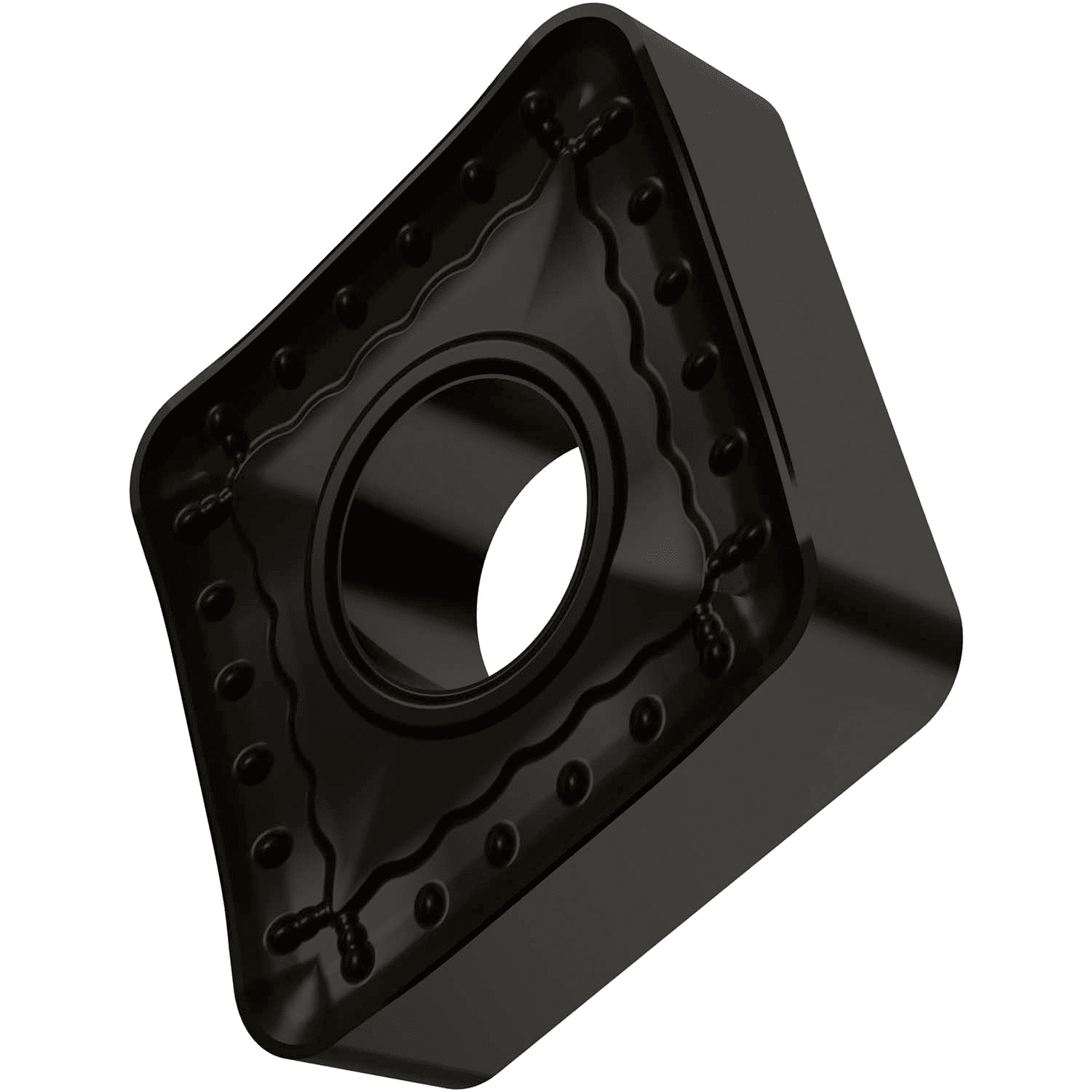 Picture of Dbl-Side Neg Turn Insert, 80° Rhomboid with ICD of 3/4", 1/4" Thick, 1/16" NR