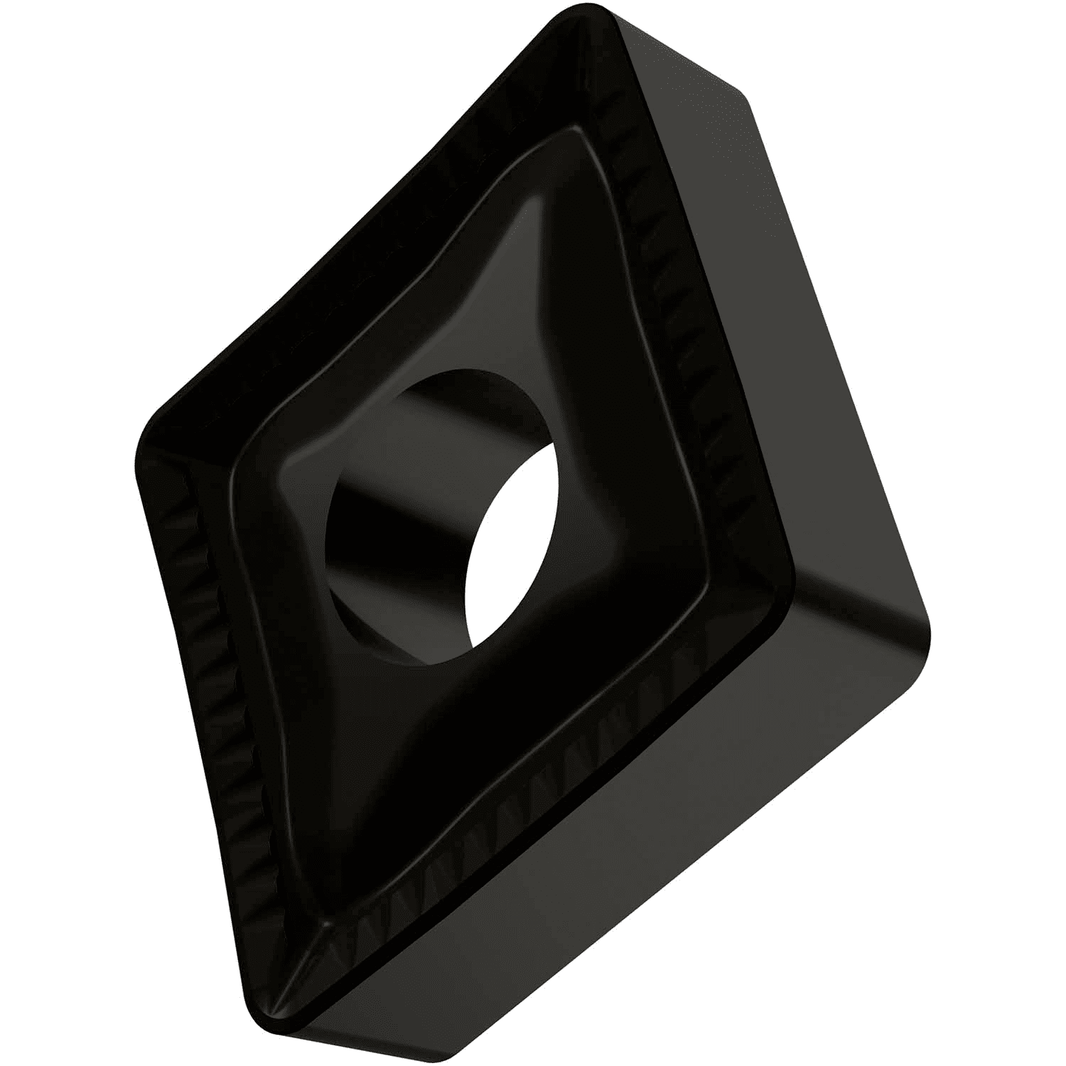 Picture of Dbl-Side Neg Turn Insert, 80° Rhomboid with ICD of 3/4", 1/4" Thick, 3/32" NR