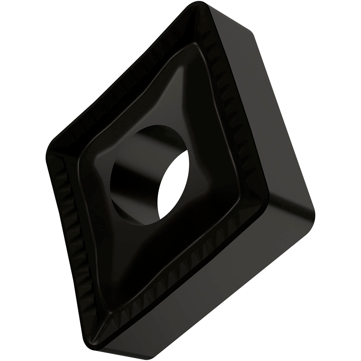 Picture of Dbl-Side Neg Turn Insert, 80° Rhomboid with ICD of 1", 3/8" Thick, 3/32" NR