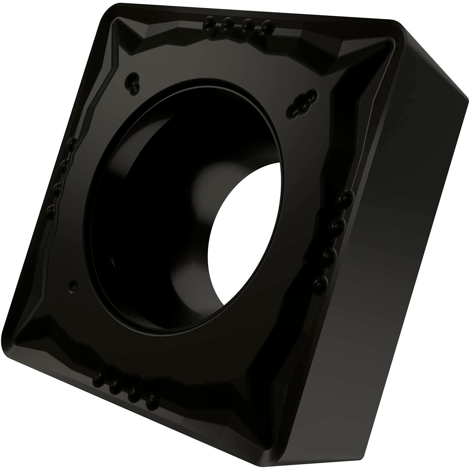 Picture of Sg-Side Pos Turning Insert, Square with 7° Clear, ICD of 1/2", 3/16" Thick, 1/32" NR
