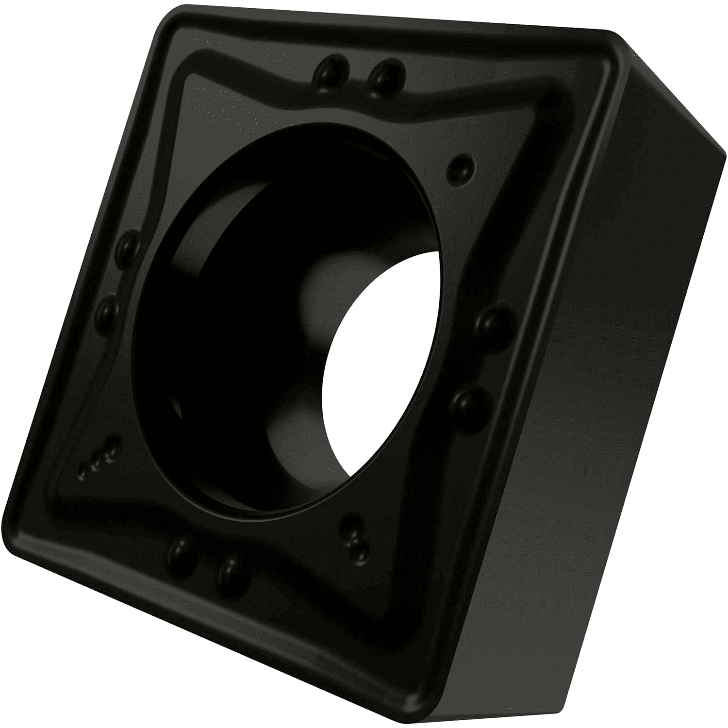 Picture of Sg-Side Pos Turning Insert, Square with 7° Clear, ICD of 1/2", 3/16" Thick, 1/32" NR