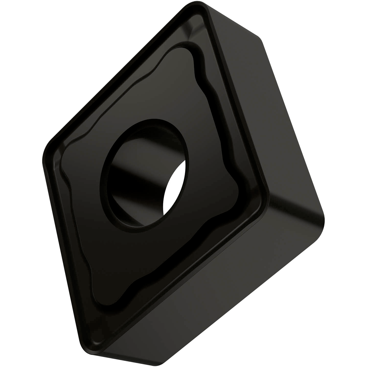 Picture of Dbl-Side Neg Turn Insert, 80° Rhomboid with ICD of 1/2", 3/16" Thick, 1/32" NR