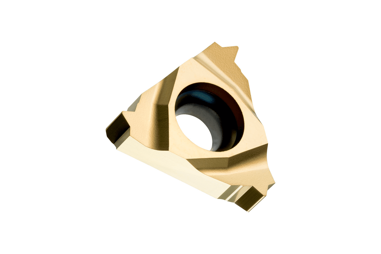 Picture of Sg-Side Thread Insert, Triangular ICD of .500", for Right Hand Cut of ISO-Metric Int Threads with 5" Pitch