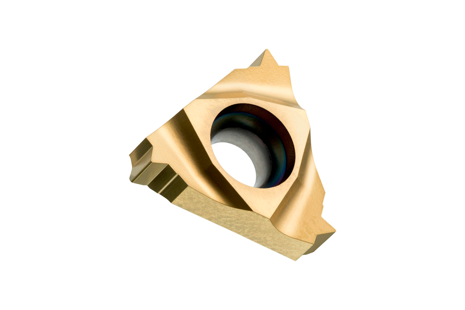 Picture of Sg-Side Thread Insert, Triangular ICD of .250", for Left Hand Cut of ISO-Metric Int Threads with 0.5" Pitch