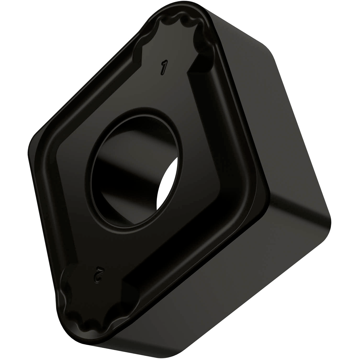 Picture of Special Neg Turn Insert, 80° Rhomboid with ICD of 3/4", 5/16" Thick, 5/32" Nose Radius