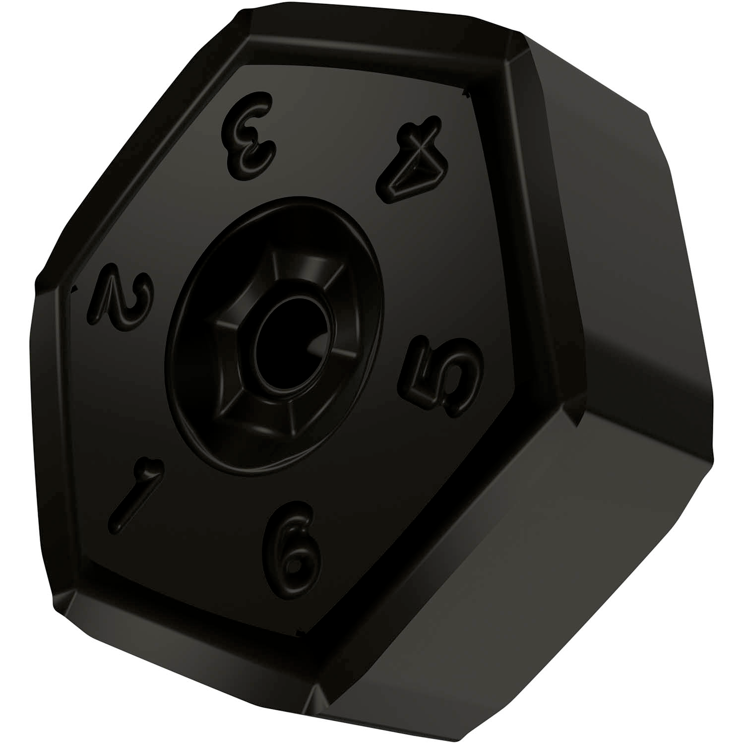 Picture of Dbl-Side Milling Insert HNEF 0905DNF with CB, Hectagonal for a Max Depth .1181", with .0157" CR